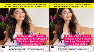 Actress Latest Trending Most Exclusive – Debut K!ssing Romance Saree – Stripped Wet Pssy Teasing