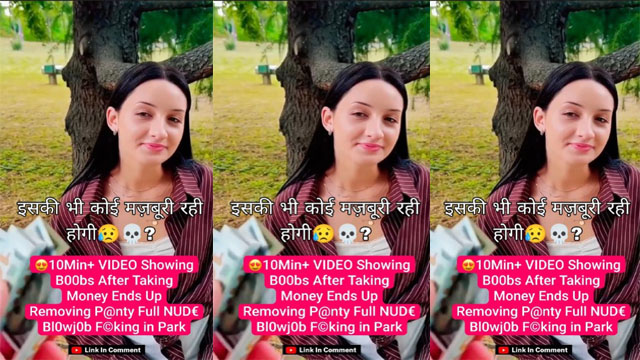 Beautiful Girl Taking Money Ends up Removing – Panty,Full Nude Blowjob Fucking in Park